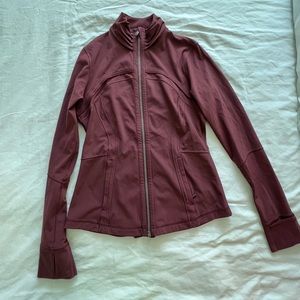 lululemon berry colored define jacket- size 6!!